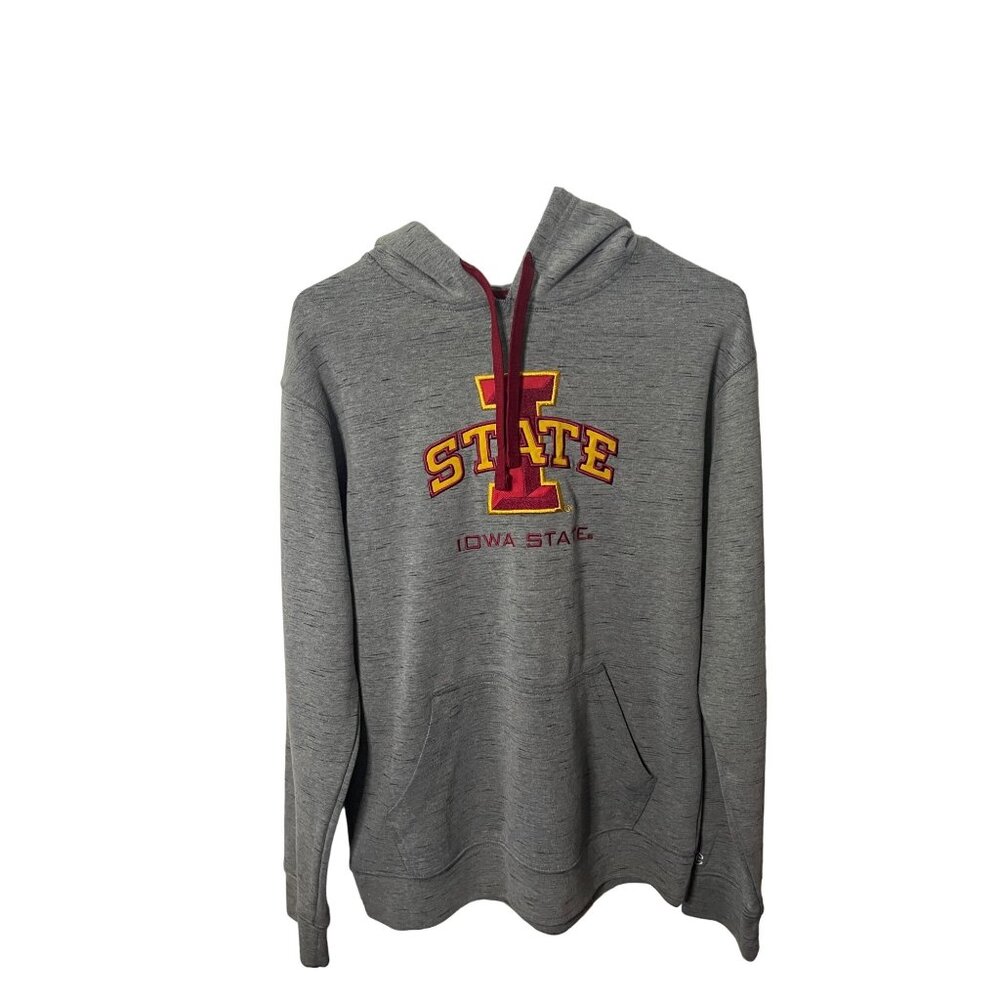 Champion Iowa State Cyclones Gray Hoodie Sweatshirt Mens Small Embroidered Logo - Picture 2 of 11